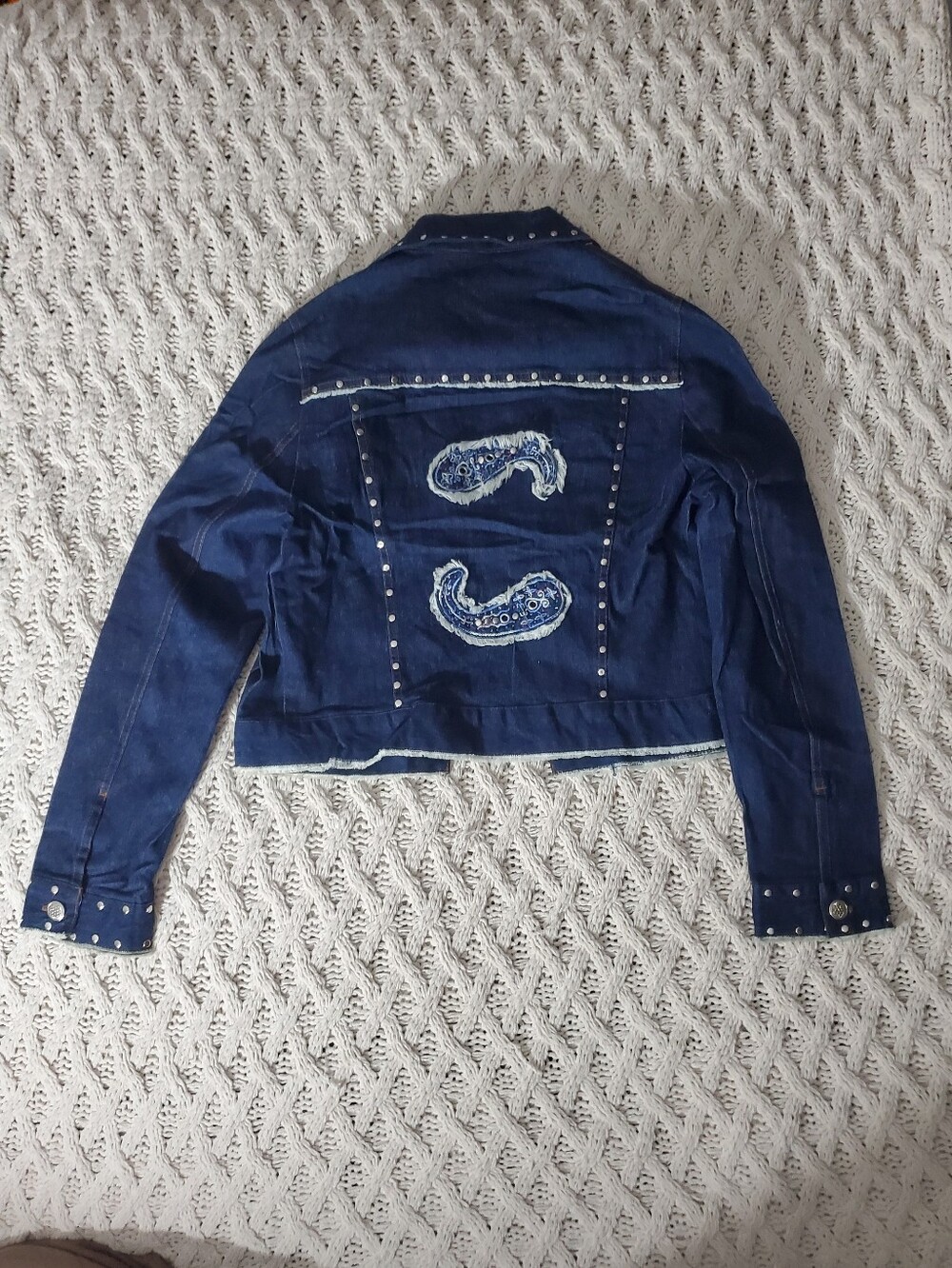 Rare 1st Edition 1980s SANDRO PARIS Studded Denim Jacket – Made in France